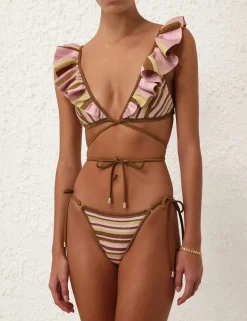 Golden Knit Wrap Bikini