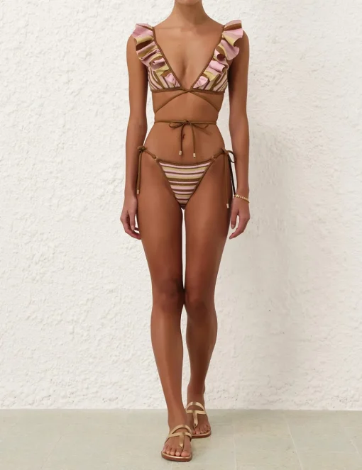 Golden Knit Wrap Bikini