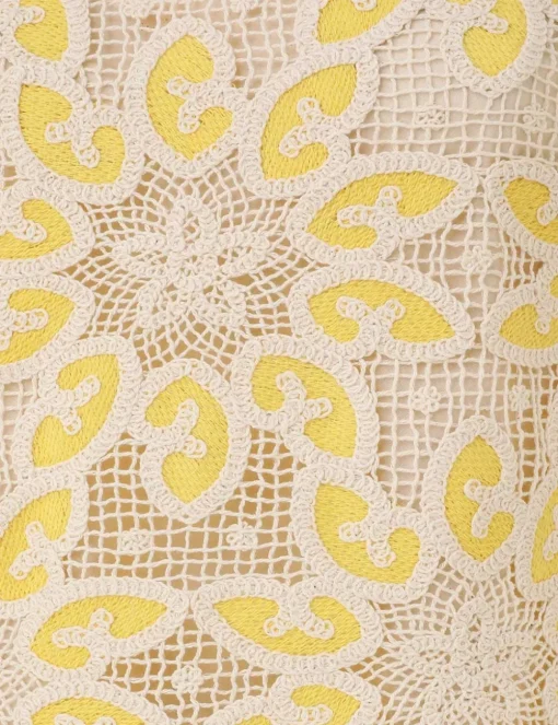 Golden Lace Mini Dress
