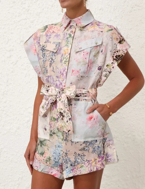 Halliday Cuffed Playsuit