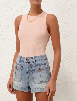Halliday Knit Racer Tank