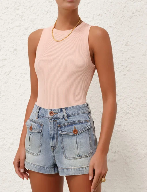 Halliday Knit Racer Tank