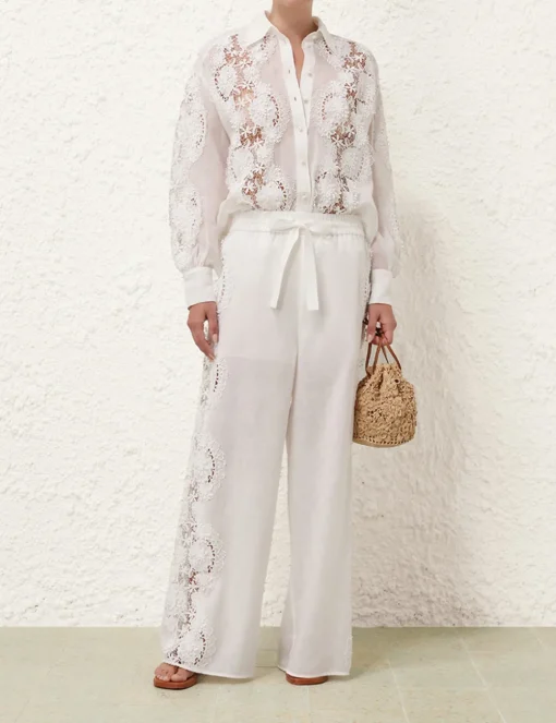 Halliday Lace Flower Pant