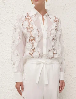 Halliday Lace Flower Shirt