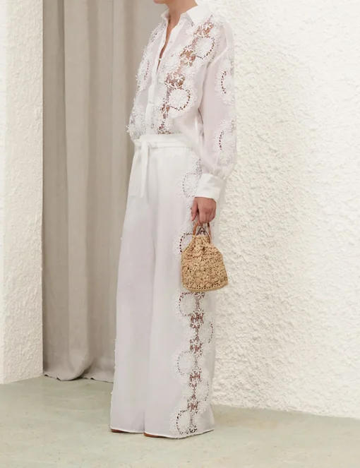 Halliday Lace Flower Shirt
