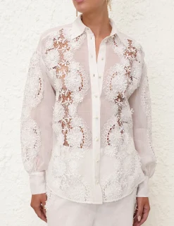 Halliday Lace Flower Shirt