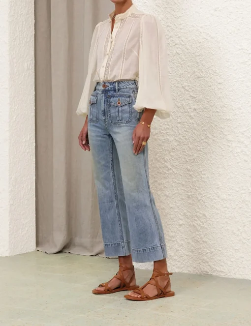 Halliday Lace Trim Shirt