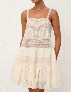 Halliday Lace Trim Short Dress