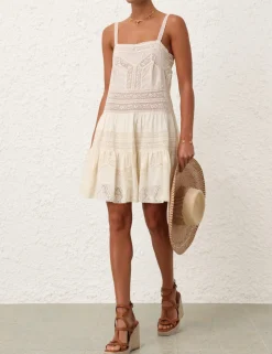 Halliday Lace Trim Short Dress