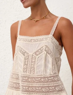 Halliday Lace Trim Short Dress