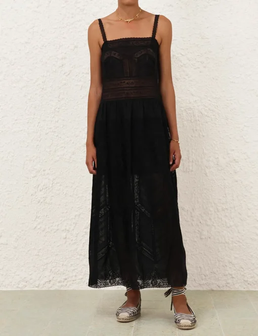Halliday Lace Trim Slip Dress