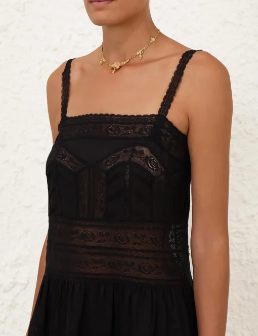 Halliday Lace Trim Slip Dress