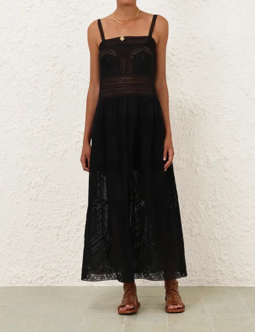 Halliday Lace Trim Slip Dress