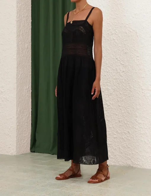 Halliday Lace Trim Slip Dress