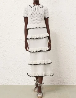 Halliday Scallop Frill Skirt