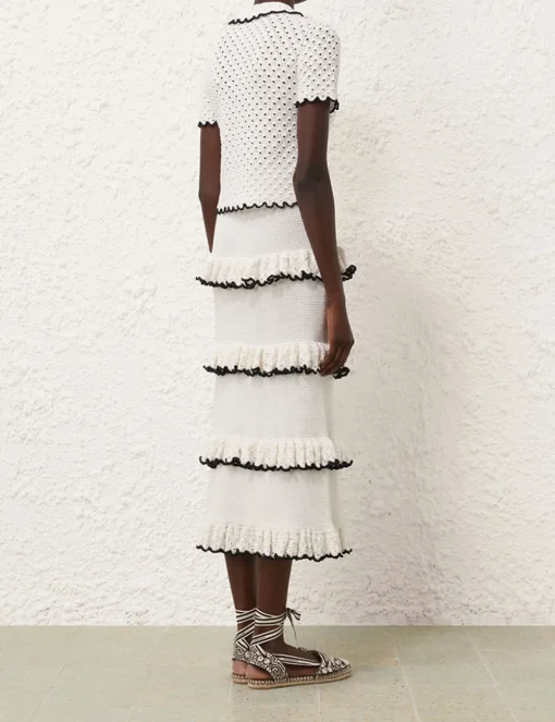Halliday Scallop Frill Skirt