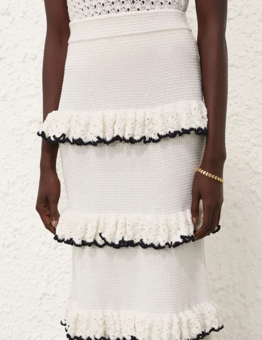 Halliday Scallop Frill Skirt