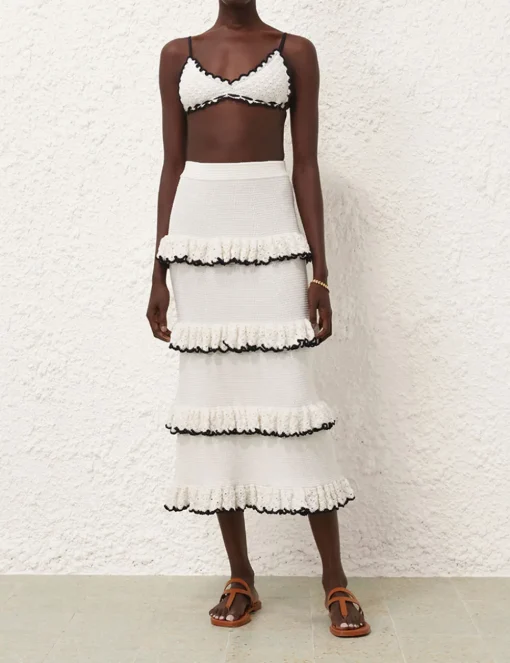 Halliday Scallop Frill Skirt