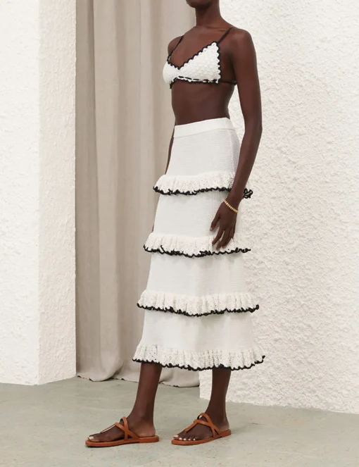 Halliday Scallop Frill Skirt