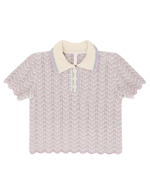 Halliday Textured Knit Polo