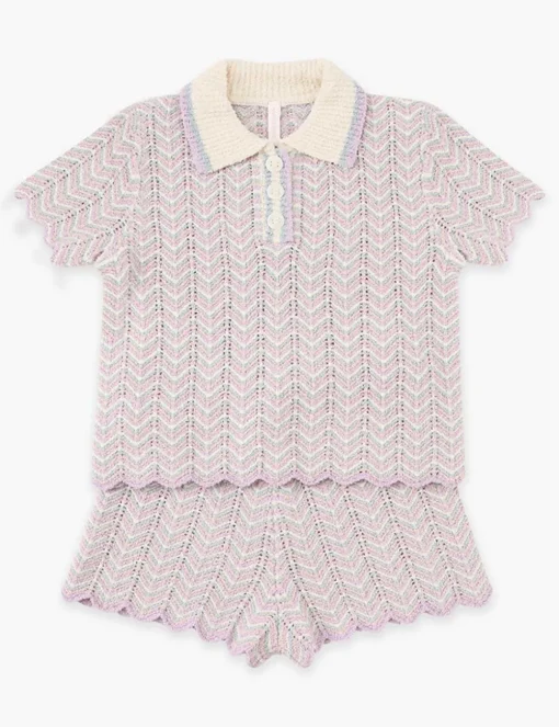 Halliday Textured Knit Polo