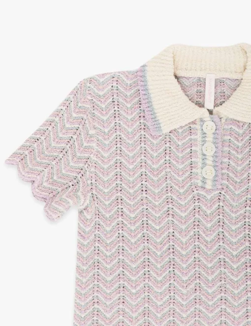 Halliday Textured Knit Polo