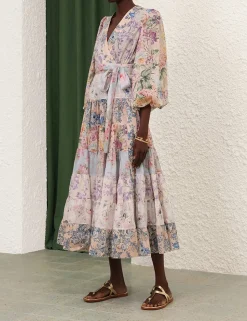 Halliday Tiered Midi Dress