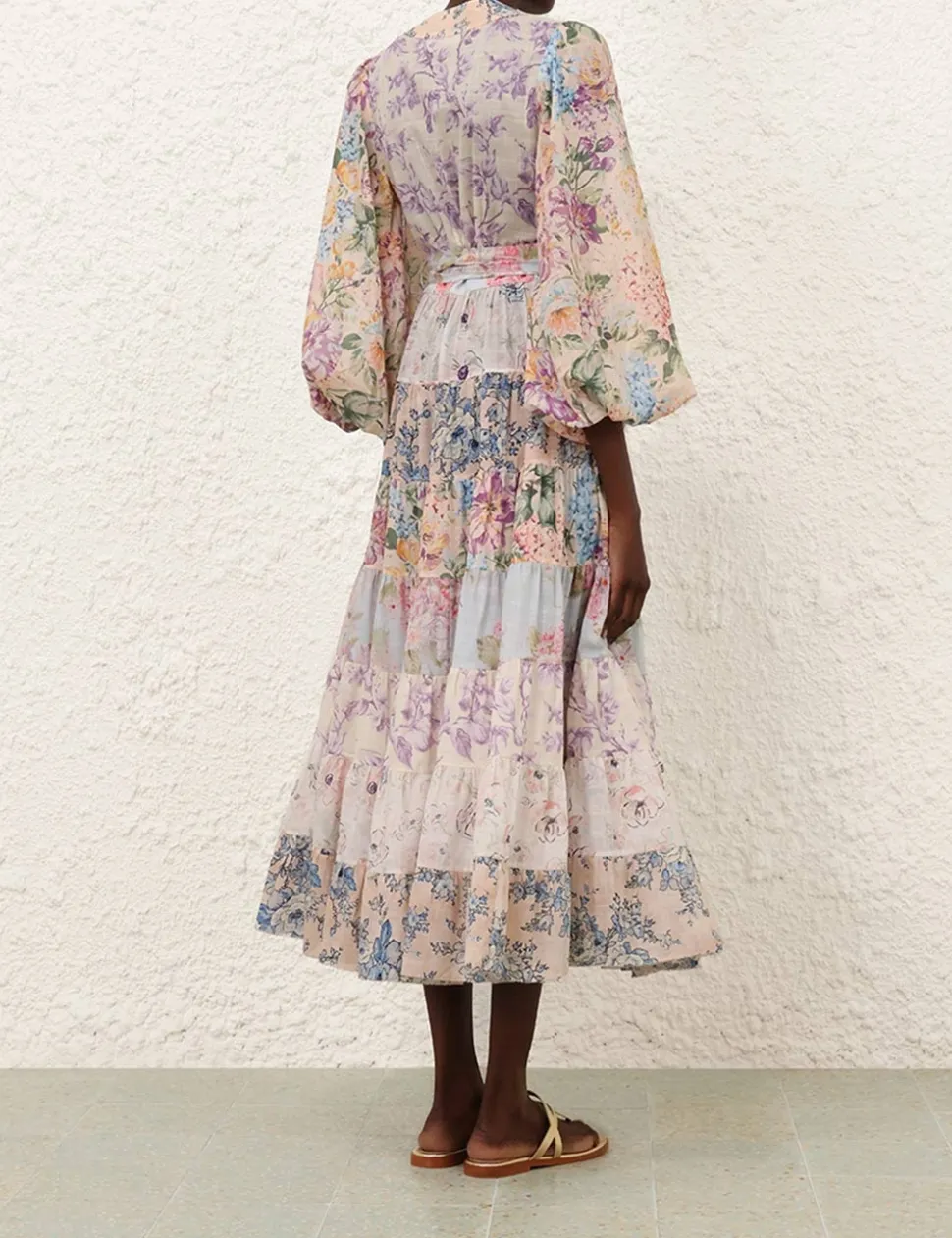 Halliday Tiered Midi Dress