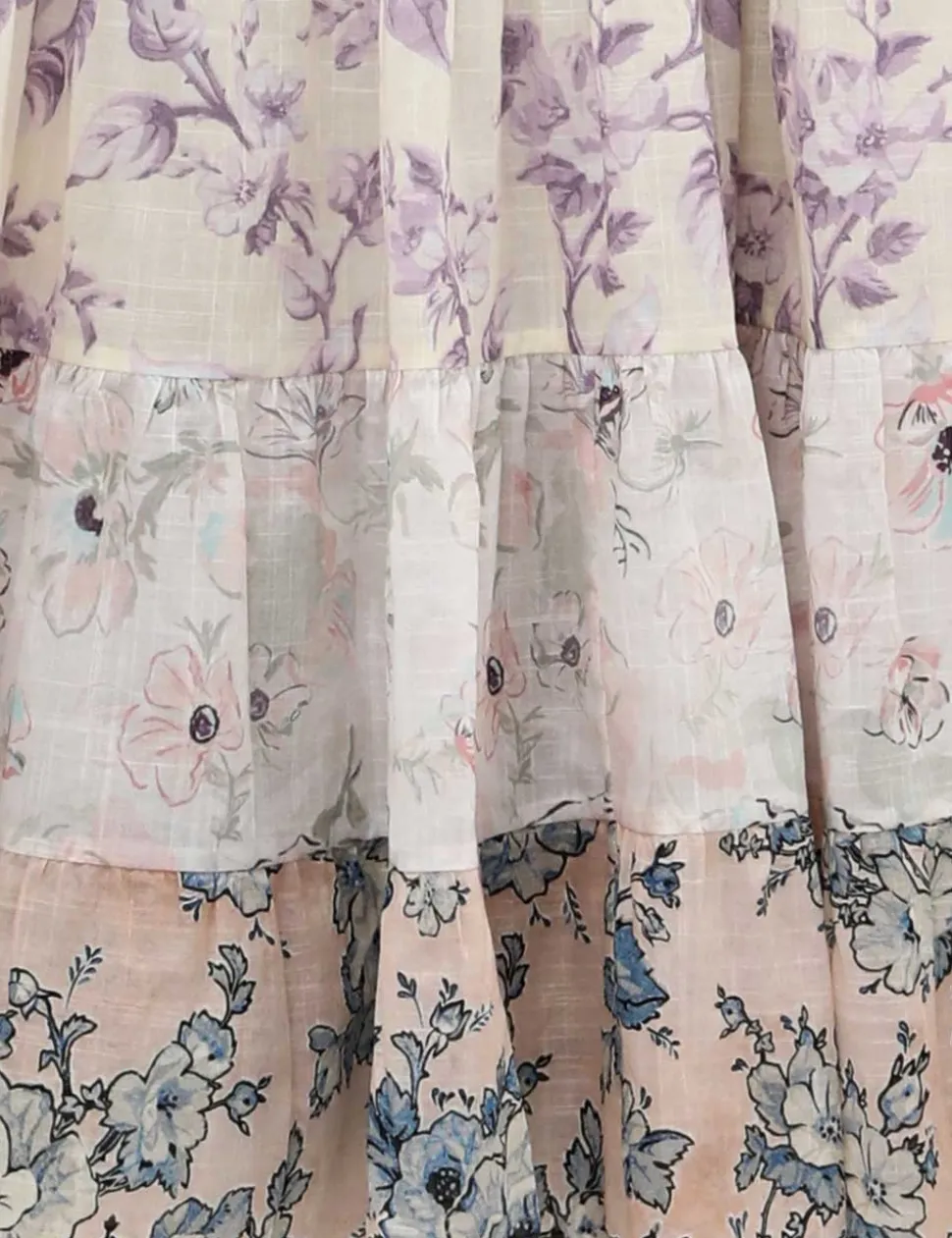 Halliday Tiered Midi Dress