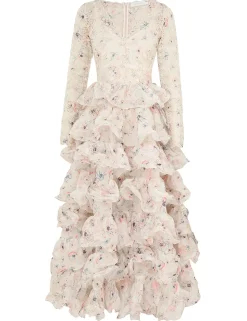 Halliday Tiered Ruffle Gown