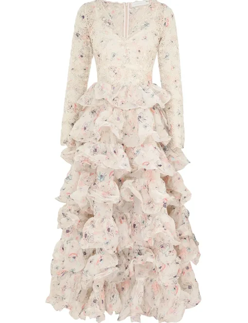 Halliday Tiered Ruffle Gown