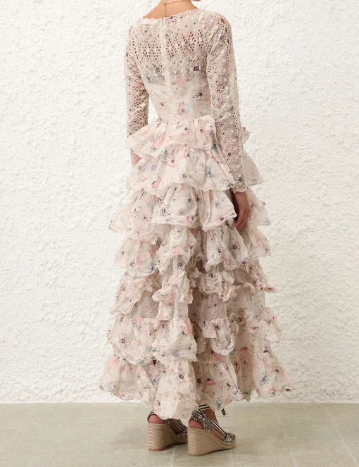 Halliday Tiered Ruffle Gown