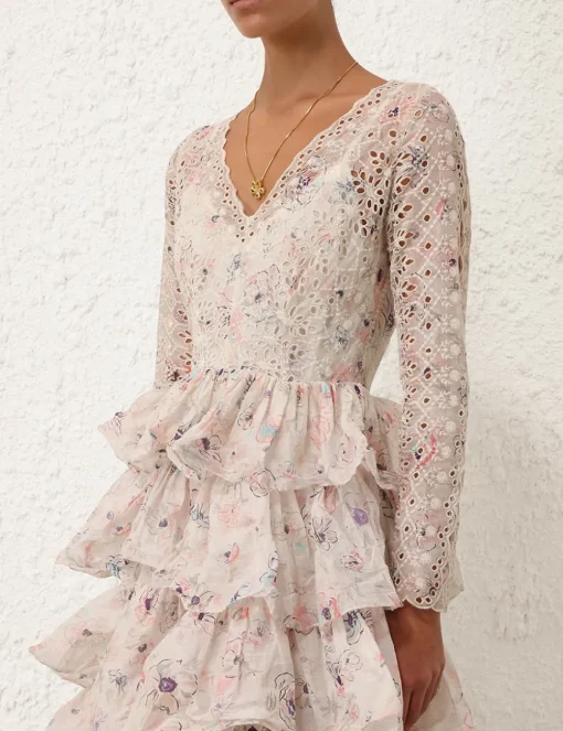 Halliday Tiered Ruffle Gown