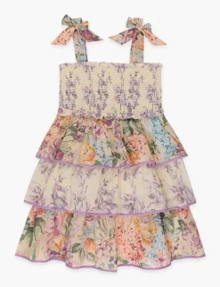Halliday Tiered Shirred Dress