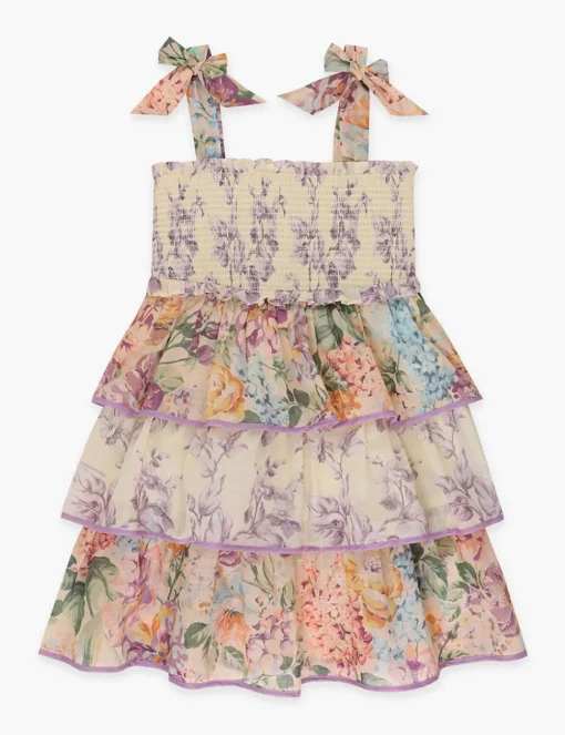 Halliday Tiered Shirred Dress