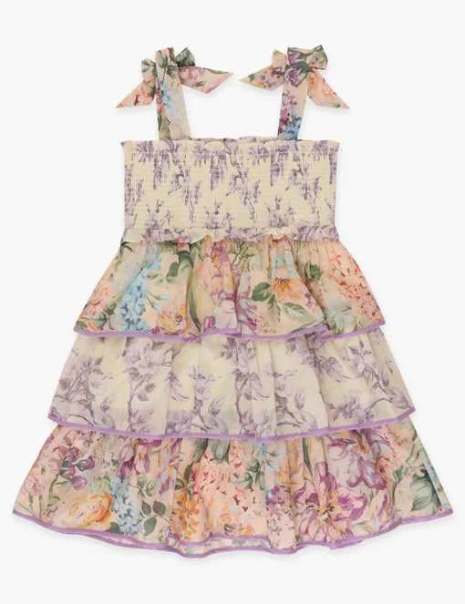 Halliday Tiered Shirred Dress