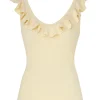 Halliday V-Neck Frill Tank