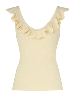 Halliday V-Neck Frill Tank