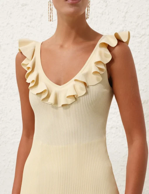 Halliday V-Neck Frill Tank