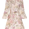 Illustration Belted Flip Dress