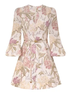 Illustration Belted Flip Dress