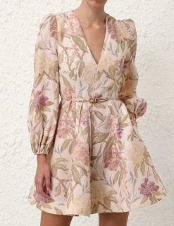 Illustration Belted Flip Dress