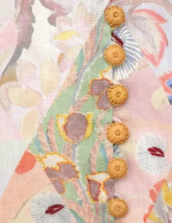 Illustration Belted Mini Dress