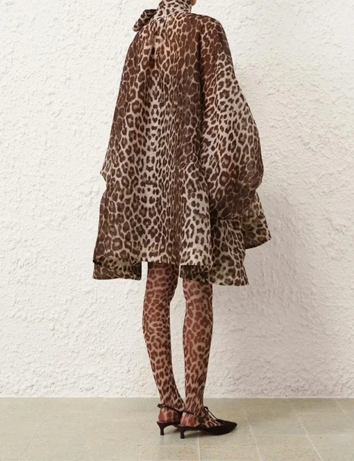 Illustration Billow Mini Dress