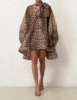 Illustration Billow Mini Dress