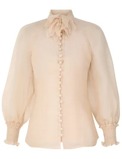 Illustration Buttoned Blouse