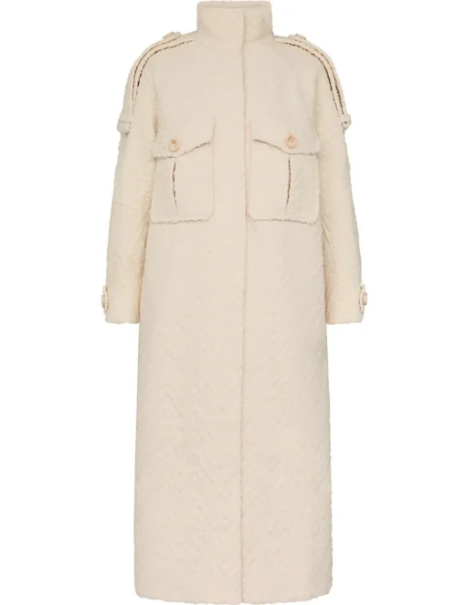Illustration Chevron Coat