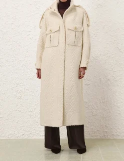 Illustration Chevron Coat