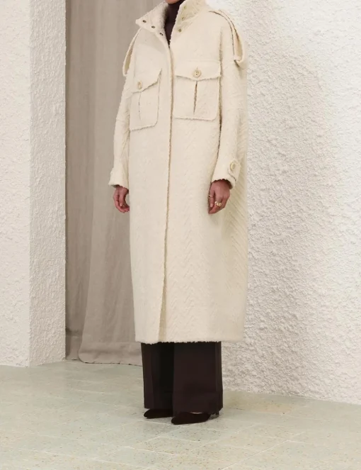 Illustration Chevron Coat