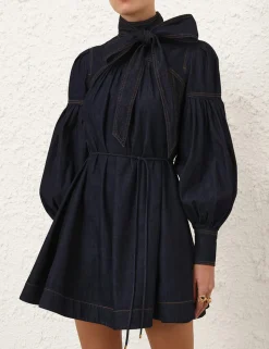 Illustration Denim Dress